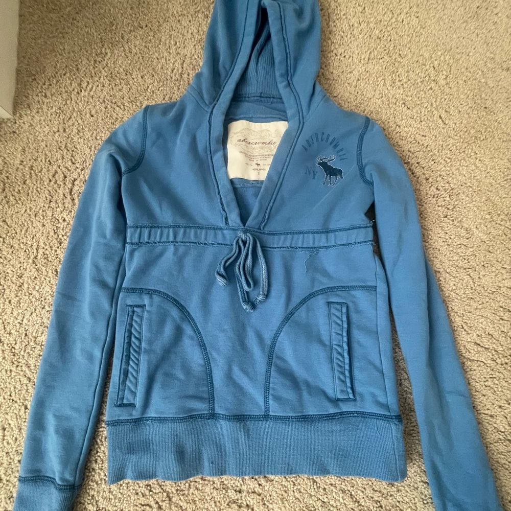 vintage abercrombie kids blue jacket
